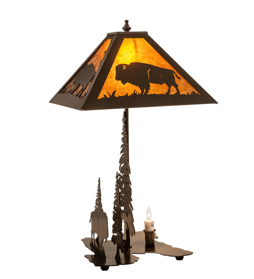 21" High Buffalo W/Lighted Base Table Lamp