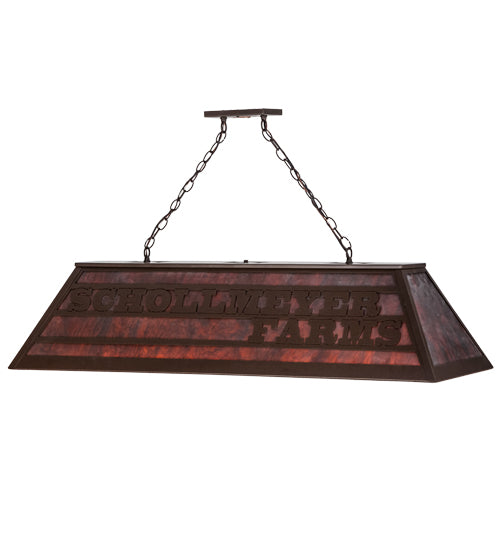 48"L Personalized Schollmeyer Farms Oblong Pendant