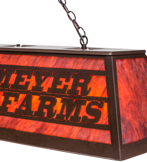 48"L Personalized Schollmeyer Farms Oblong Pendant