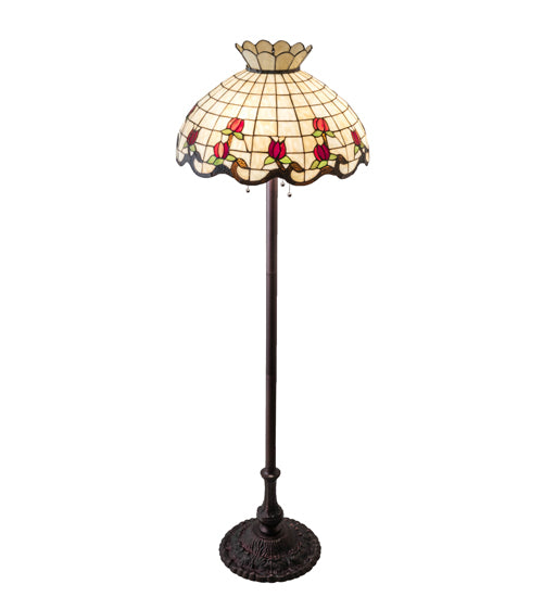 62" High Roseborder Floor Lamp