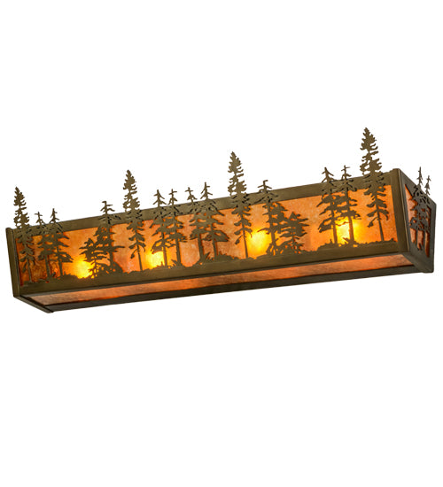 30"W Tall Pines Vanity Light