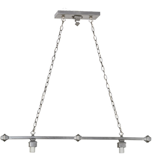 42"L Nickel 2 Lt Island Pendant Hardware