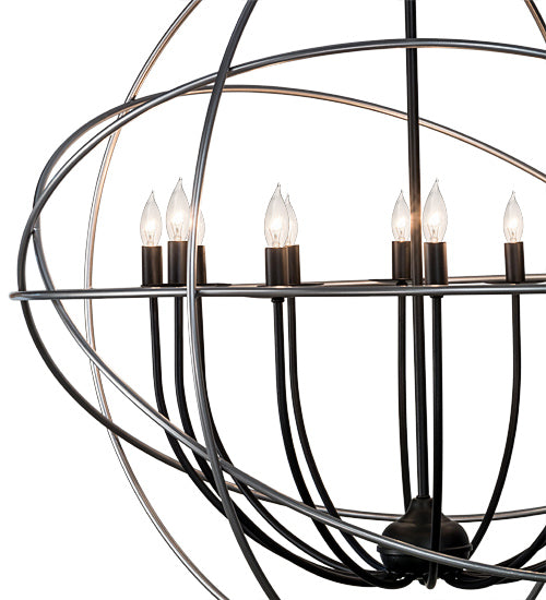 36" Wide Atom Enerjisi 12 Lt Chandelier