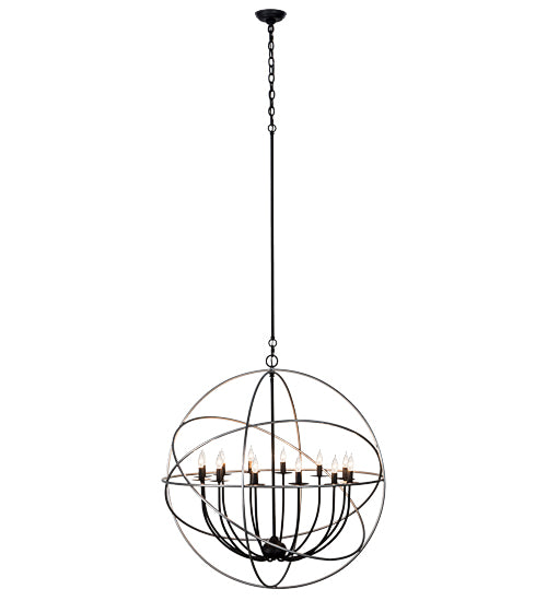 36" Wide Atom Enerjisi 12 Lt Chandelier