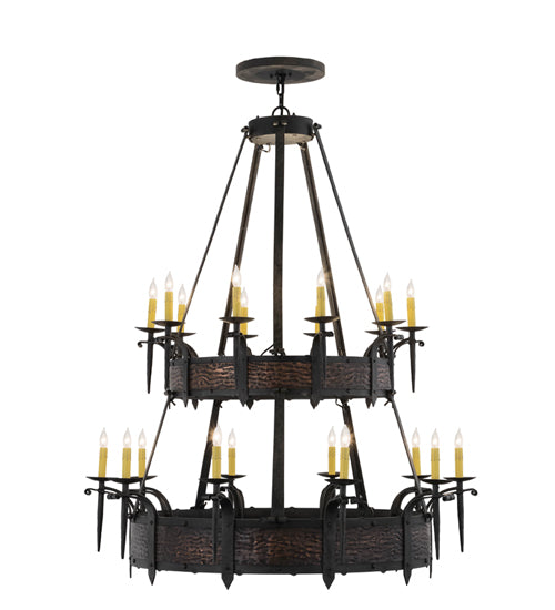 48" Wide Costello 20 Light Two Tier Chandelier