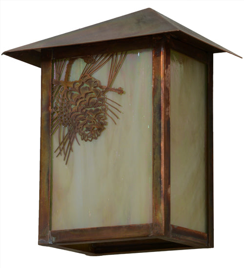 6.5"W Seneca Winter Pine Wall Sconce