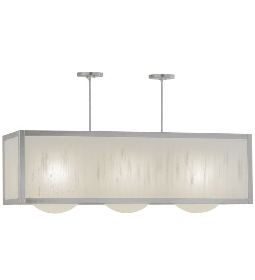 44"L Quadrato Convex 3 Lt Oblong Pendant