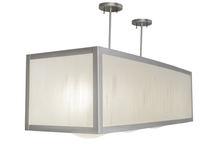 44"L Quadrato Convex 3 Lt Oblong Pendant