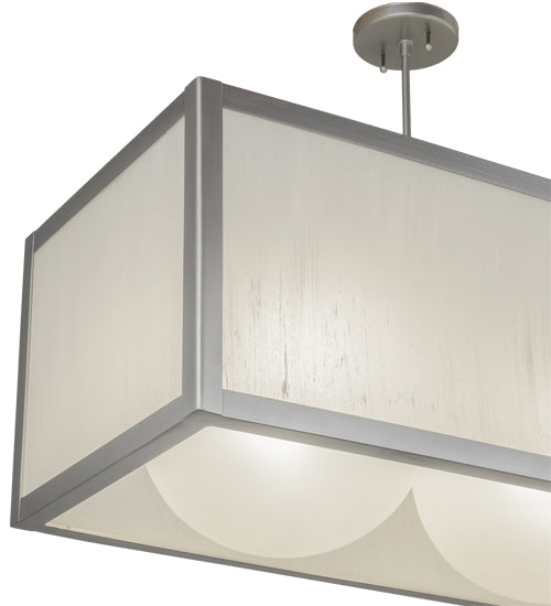 44"L Quadrato Convex 3 Lt Oblong Pendant