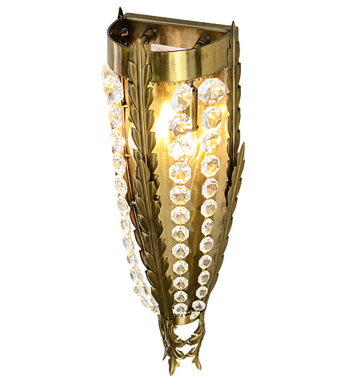 7" Wide Chrisanne Crystal Wall Sconce