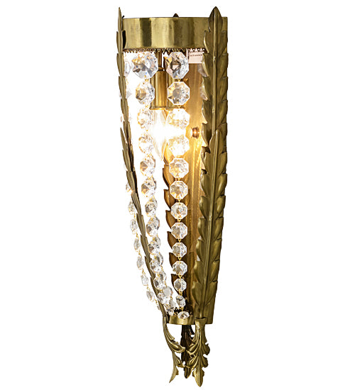 7" Wide Chrisanne Crystal Wall Sconce