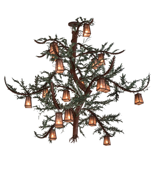 91"W Pine Branch Valley View 18 Lt Chandelier