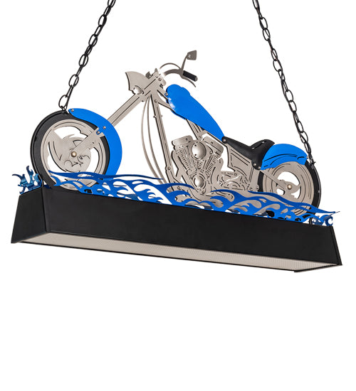 38" Long Motorcycle Oblong Pendant