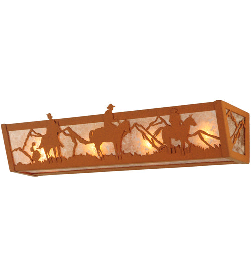 24" Wide Rustlers Vanity Light