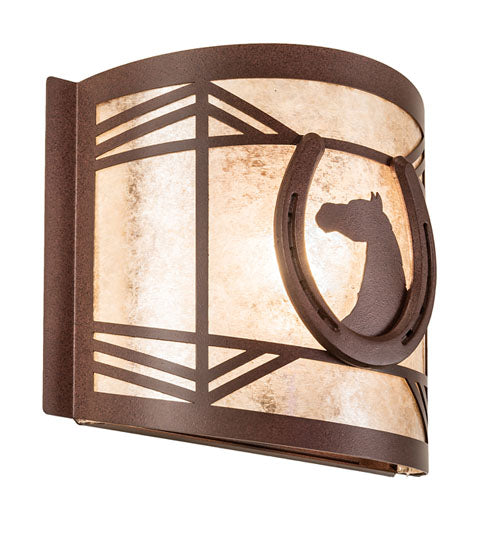 12"W Horseshoe Wall Sconce