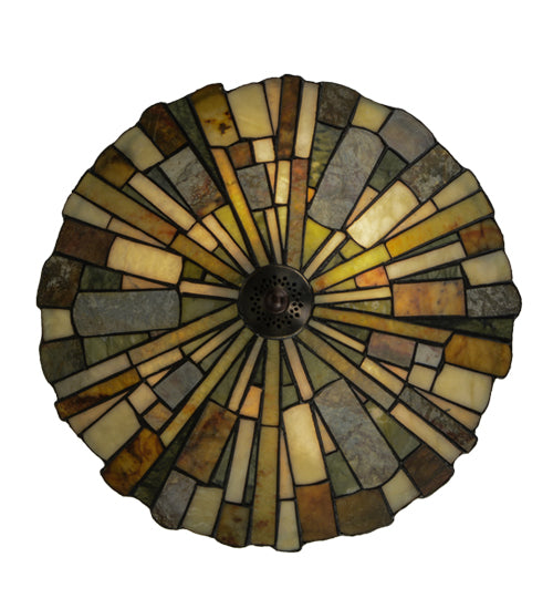 17" Wide Delta Jadestone Semi-Flushmount