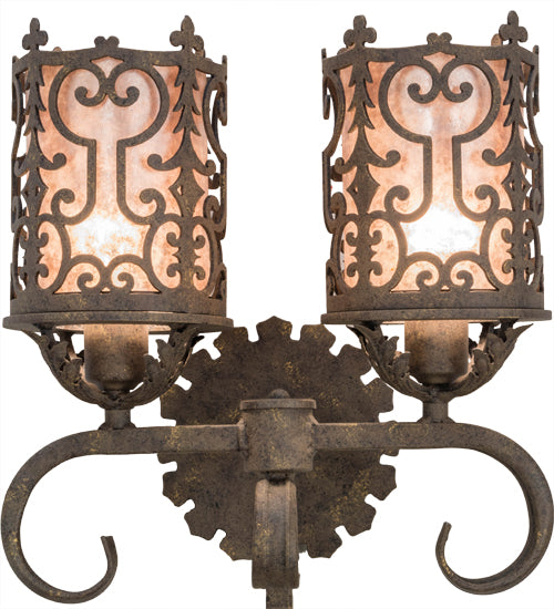 16"W Oskar 2 Lt Wall Sconce