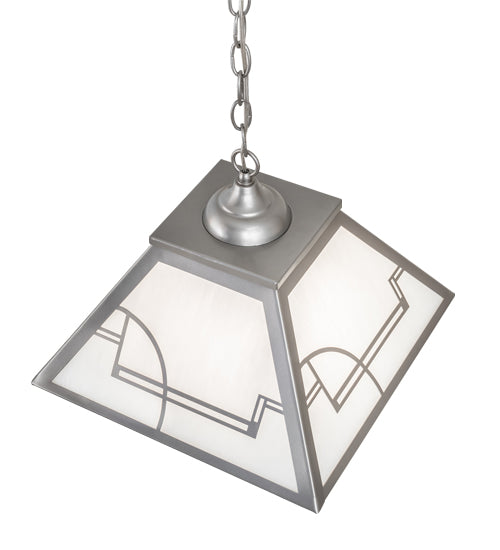 16" Square Revival Deco Pendant