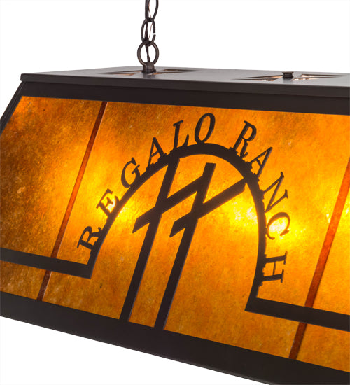 48"L Personalized Regalo Ranch Oblong Pendant