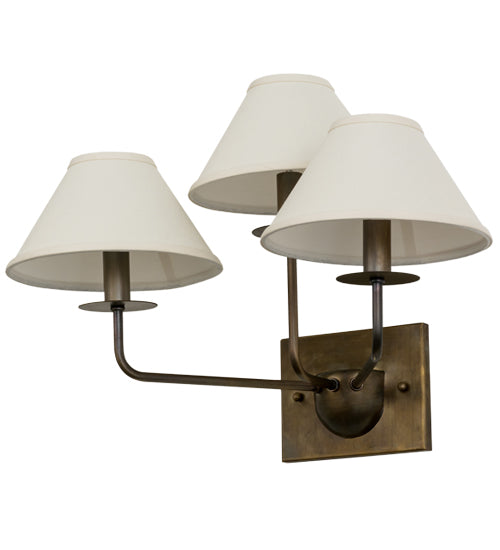 19" Wide Annacostia 3 Light Wall Sconce