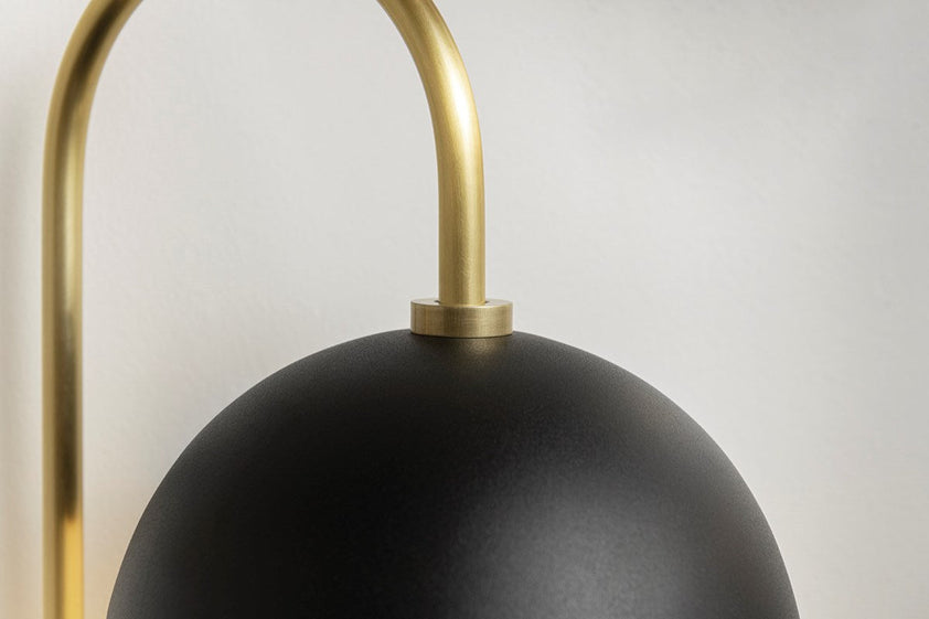 Renee Wall Sconce 20" - Aged Brass/Dusk Black