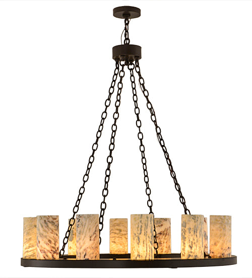 42" Wide Loxley Jadestone 12 Light Chandelier