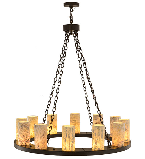 42" Wide Loxley Jadestone 12 Light Chandelier