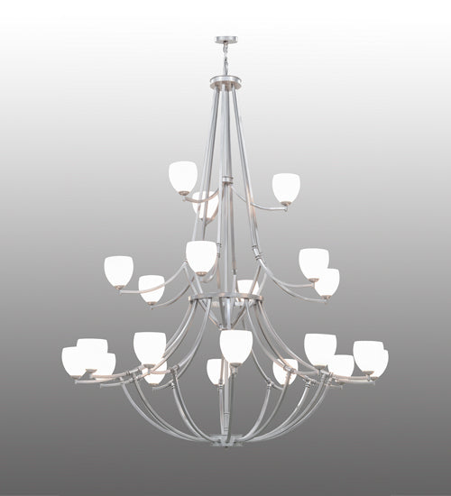 84"W Everett 21 Lt Three Tier Chandelier