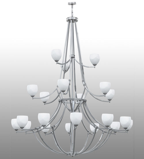 84"W Everett 21 Lt Three Tier Chandelier