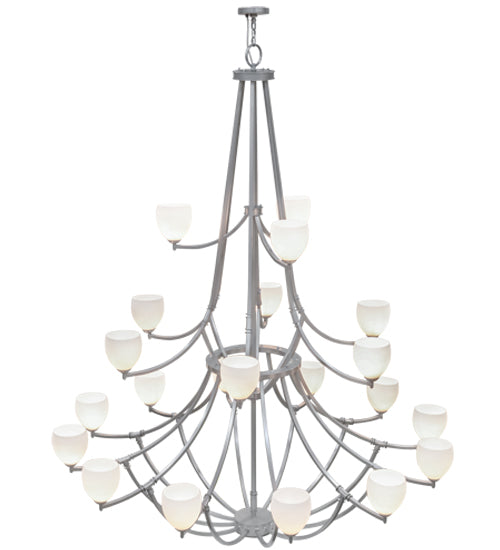 84"W Everett 21 Lt Three Tier Chandelier