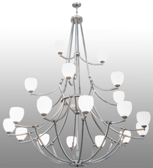 84"W Everett 21 Lt Three Tier Chandelier