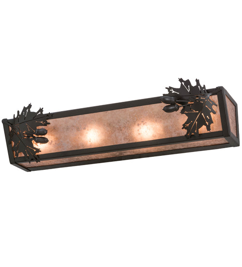 24"W Oak Leaf & Acorn Vanity Light