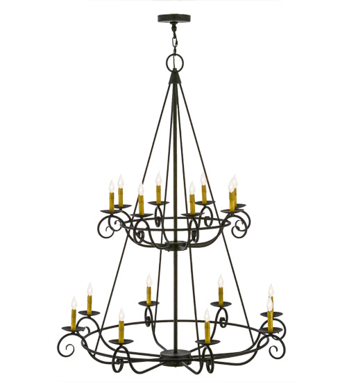 45"W Estrella 16 Lt Two Tier Chandelier