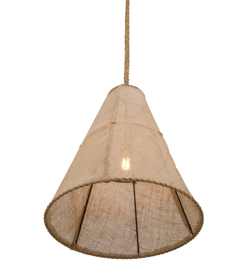 24" Wide Empire Textrene Pendant