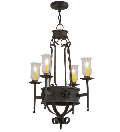 24" Wide Lorenzo 4 Light Chandelier