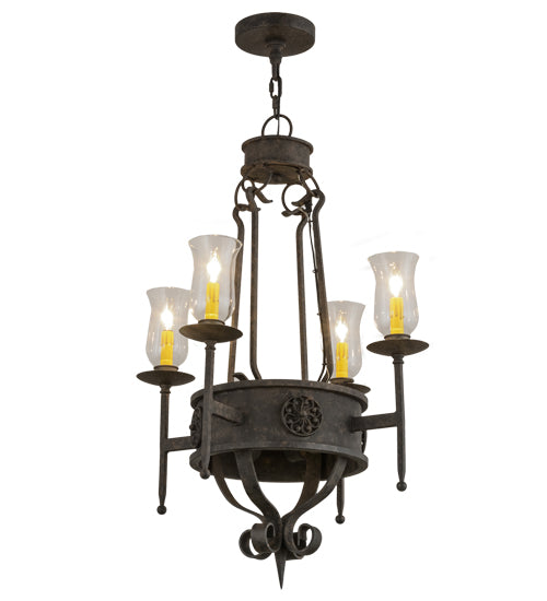 24" Wide Lorenzo 4 Light Chandelier