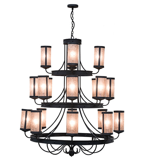 60"W Nehring 20 Lt Three Tier Chandelier