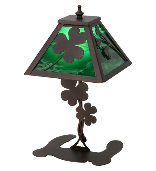 14.5"H Shamrock Accent Lamp