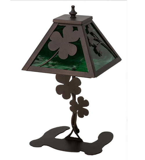 14.5"H Shamrock Accent Lamp