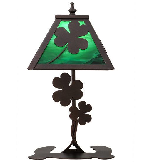 14.5"H Shamrock Accent Lamp