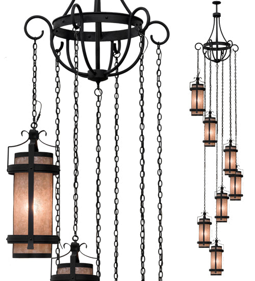 45" Wide Castellon 7 Light Cascading Pendant