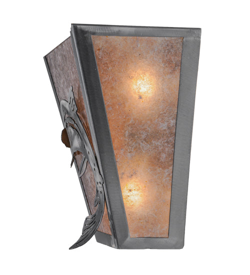 13"W Leaping Trout Wall Sconce