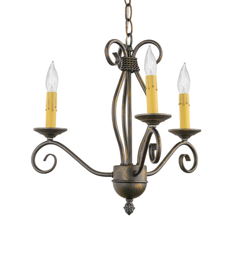 18" Wide Sienna 3 Light Chandelier