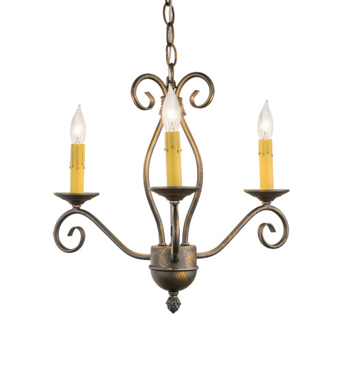 18" Wide Sienna 3 Light Chandelier