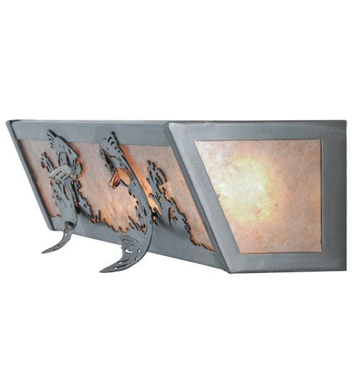 24"W Leaping Trout Vanity Light