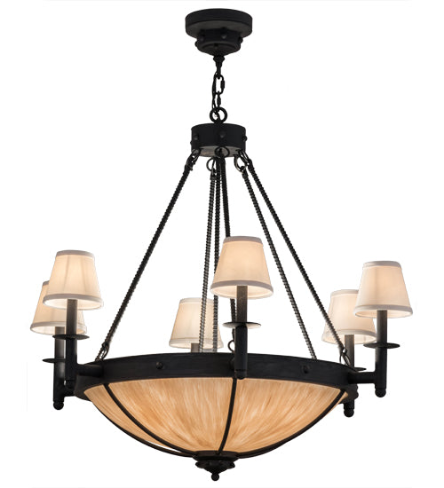 36"W Freya 6 Lt Chandelier