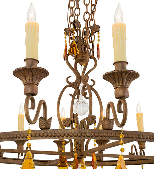 48" Wide Peak 16 Light Chandelier