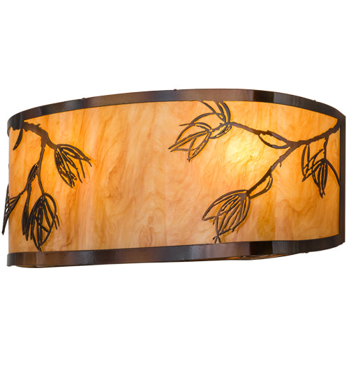 20" Wide Stoneycreek Mountain Pine Wall Sconce