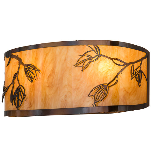 20" Wide Stoneycreek Mountain Pine Wall Sconce