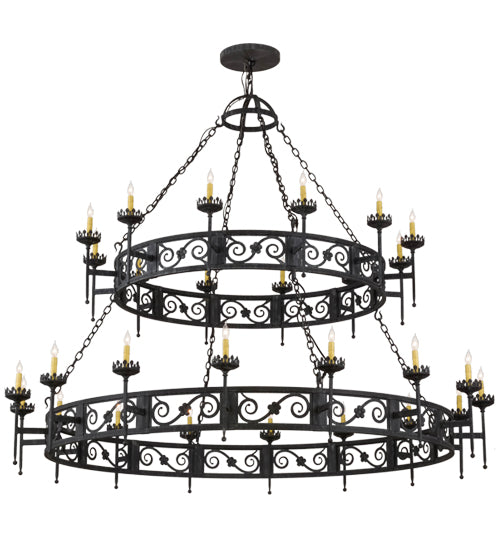 84"W Majella 28 Lt Two Tier Chandelier